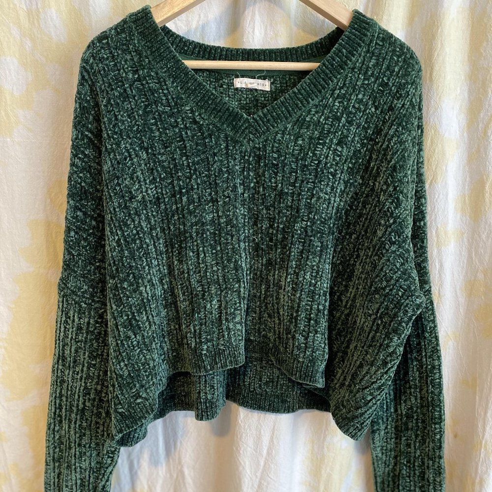 Forest Green Cropped sweater